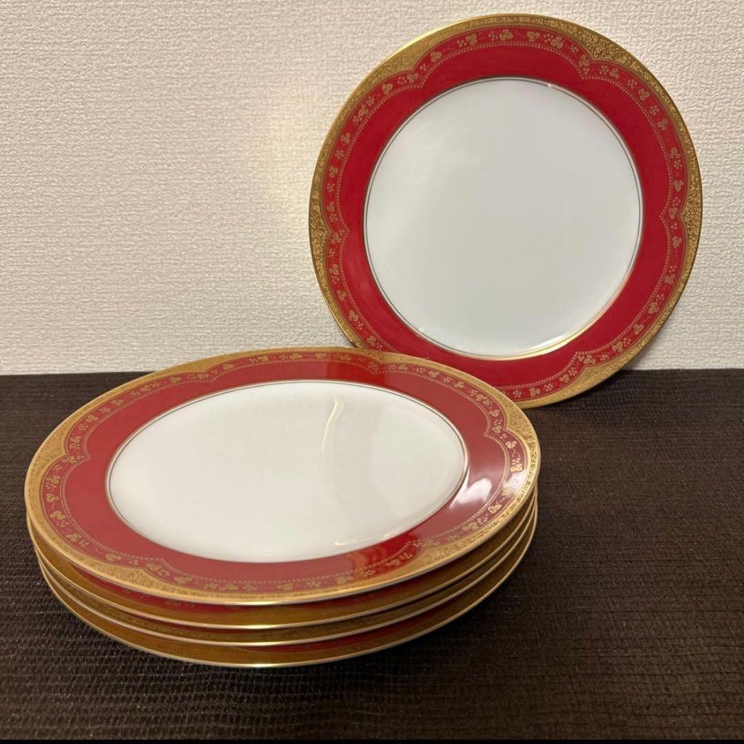 大倉陶園　アレキサンドリーヌ　ディナープレート　25.5cm 金彩マロン