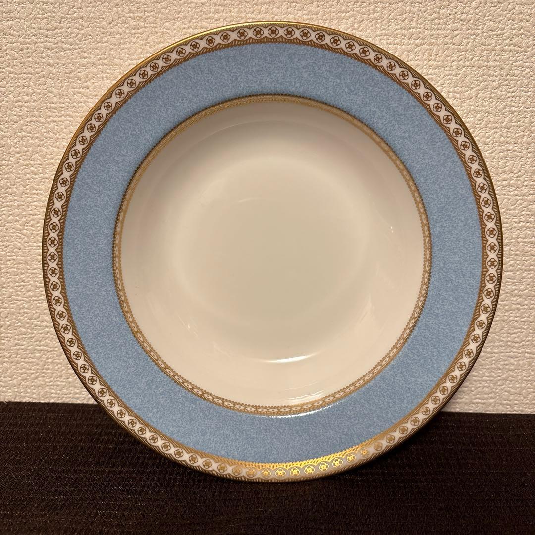 ウェッジウッド　ユーランダー　ペールブルー　スーププレート　パスタプレート
