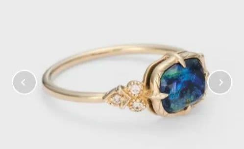 アガット K10ゴールド クォーツ マラカイトリング 17号 税込70400円