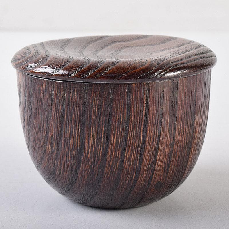 茶道具　桐製内金溜　棗　茶器　仕覆・時代箱付　V　R8643