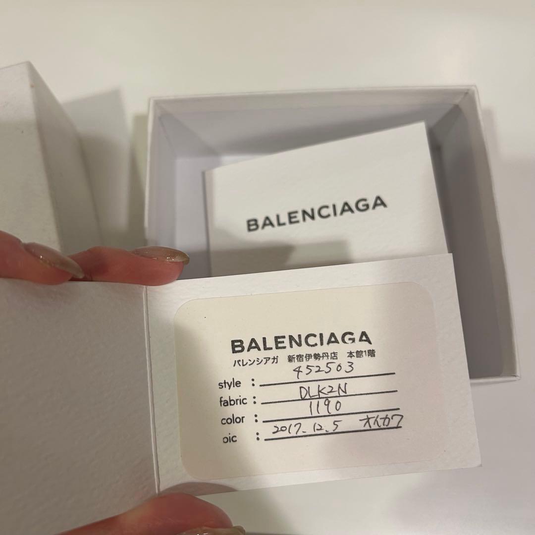 BALENCIAGA ケース グレー&グリーン