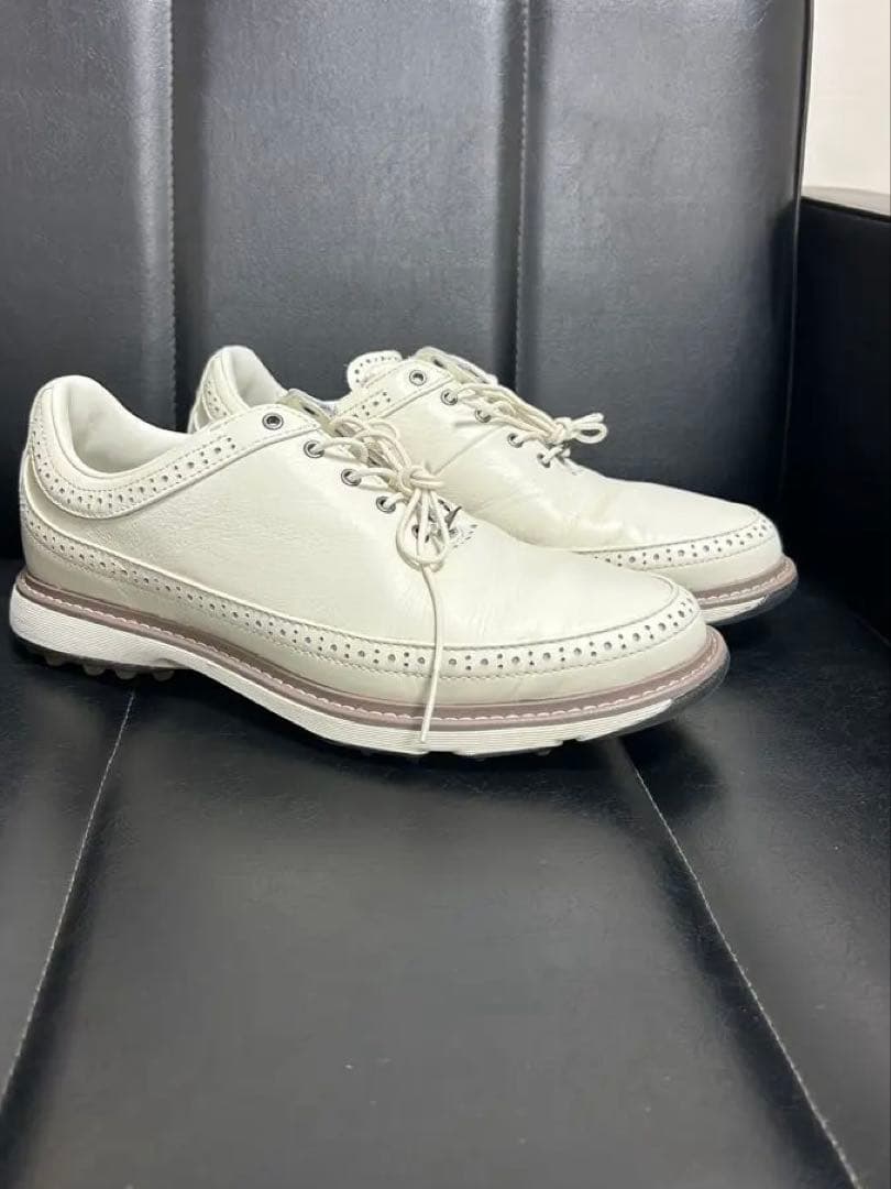 美品☆adidas MC80 ゴルフシューズ　White 26.5cm