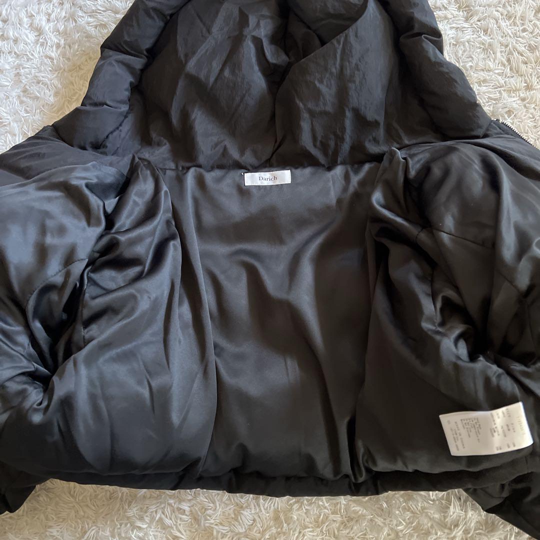 【Darich 】クロップドパフダウンジャケット　ブラック