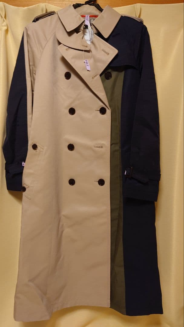 【美品】LOVELESS　カラーブロックトレンチコート　サイズ38