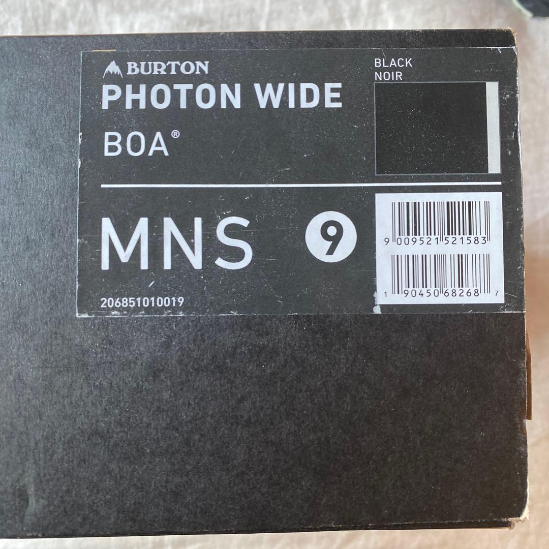 Burton PHOTON WIDE スノーボードブーツ サイズ9 ブラック