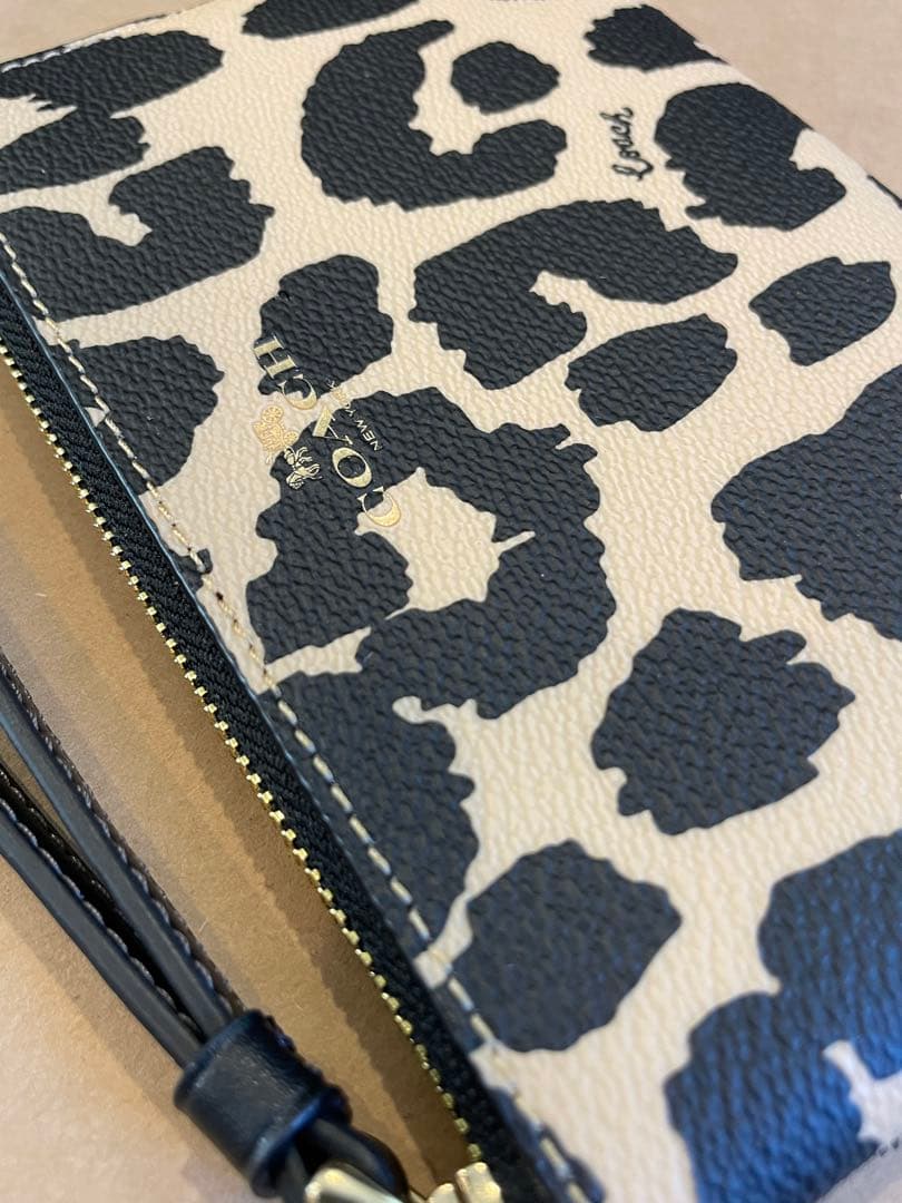 もん2点【ＣＷ859】レオパードポーチ【C6333】茶×黒ペンケース