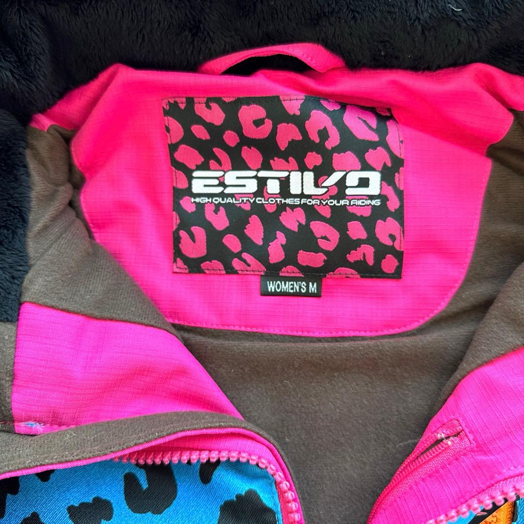 スノボウェア 上下セット M レオパード柄