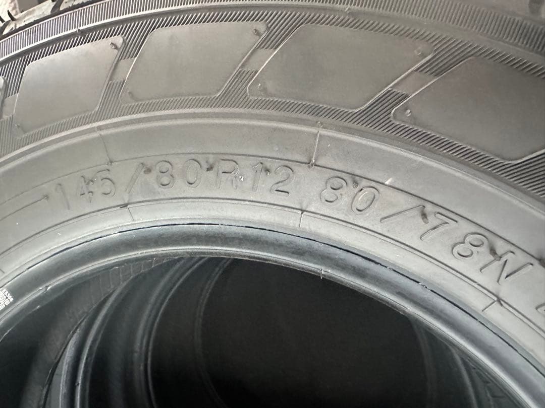 ヨコハマBluEarth VAN 145/80R12 新車外し4本セット　送料込
