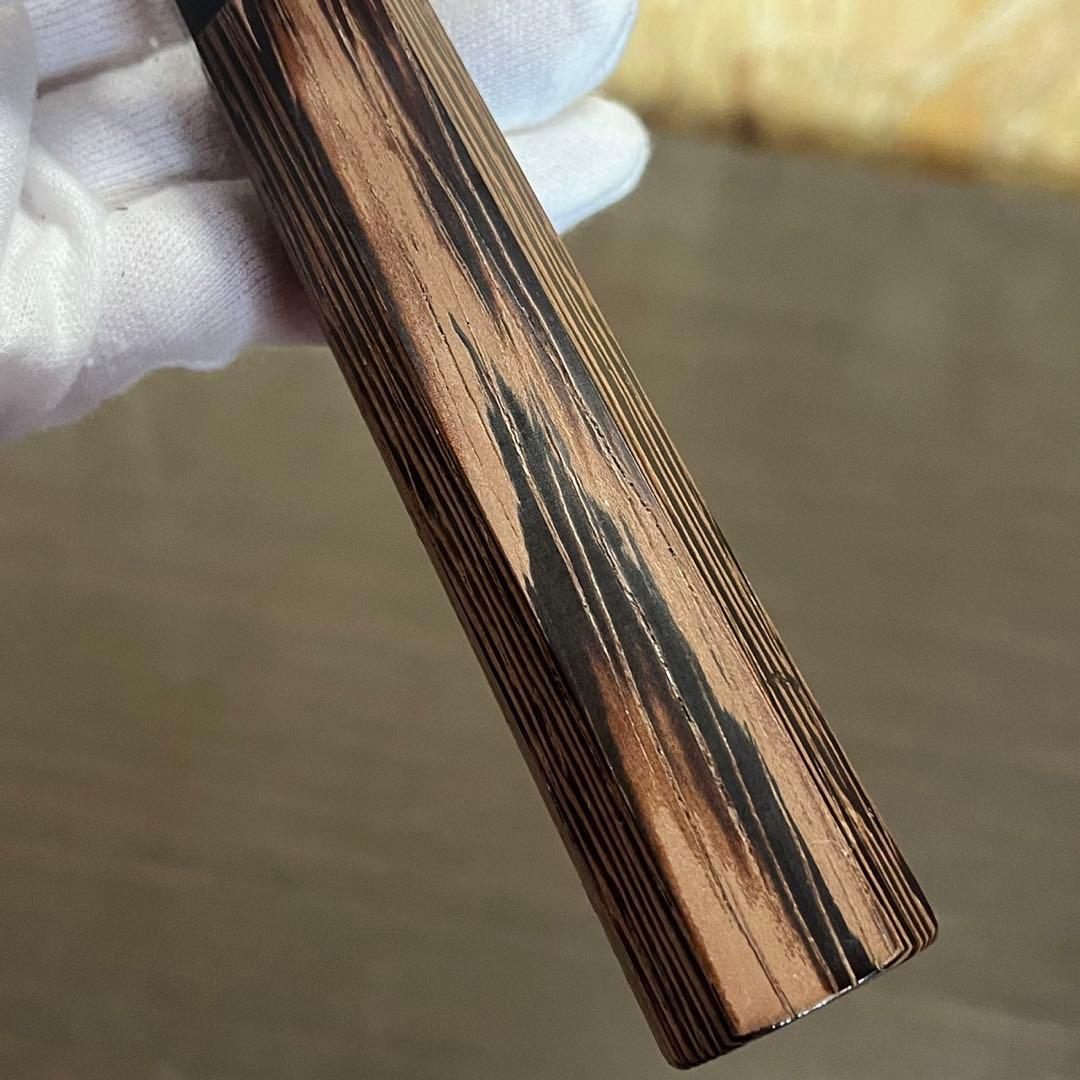 【美品】堺孝行 黒影 VG-10 牛刀 210mm フッ素加工 黒 包丁