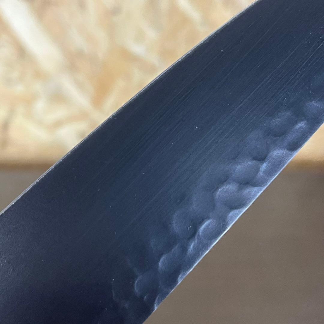 【美品】堺孝行 黒影 VG-10 牛刀 210mm フッ素加工 黒 包丁