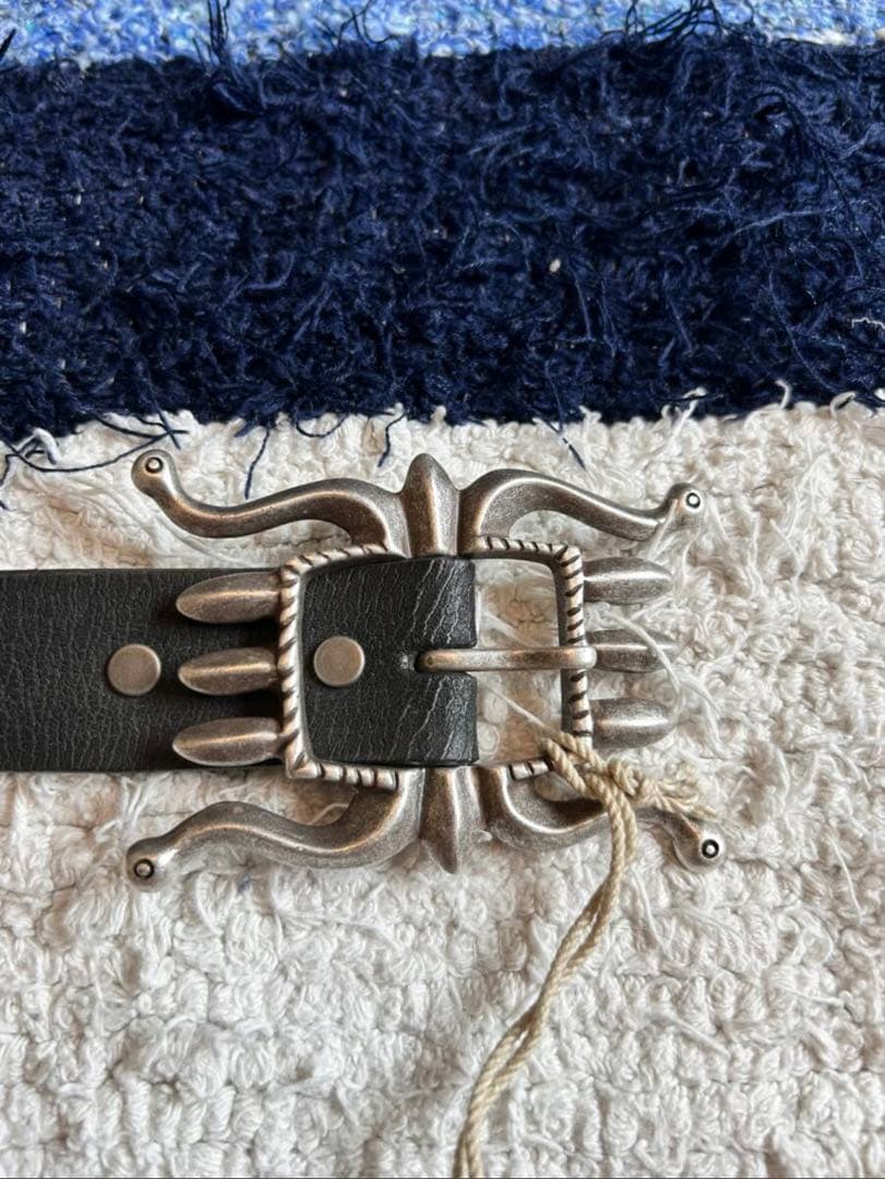 【希少・タグ付】RRL ダブルアールエル スタッズ レザーベルト W34