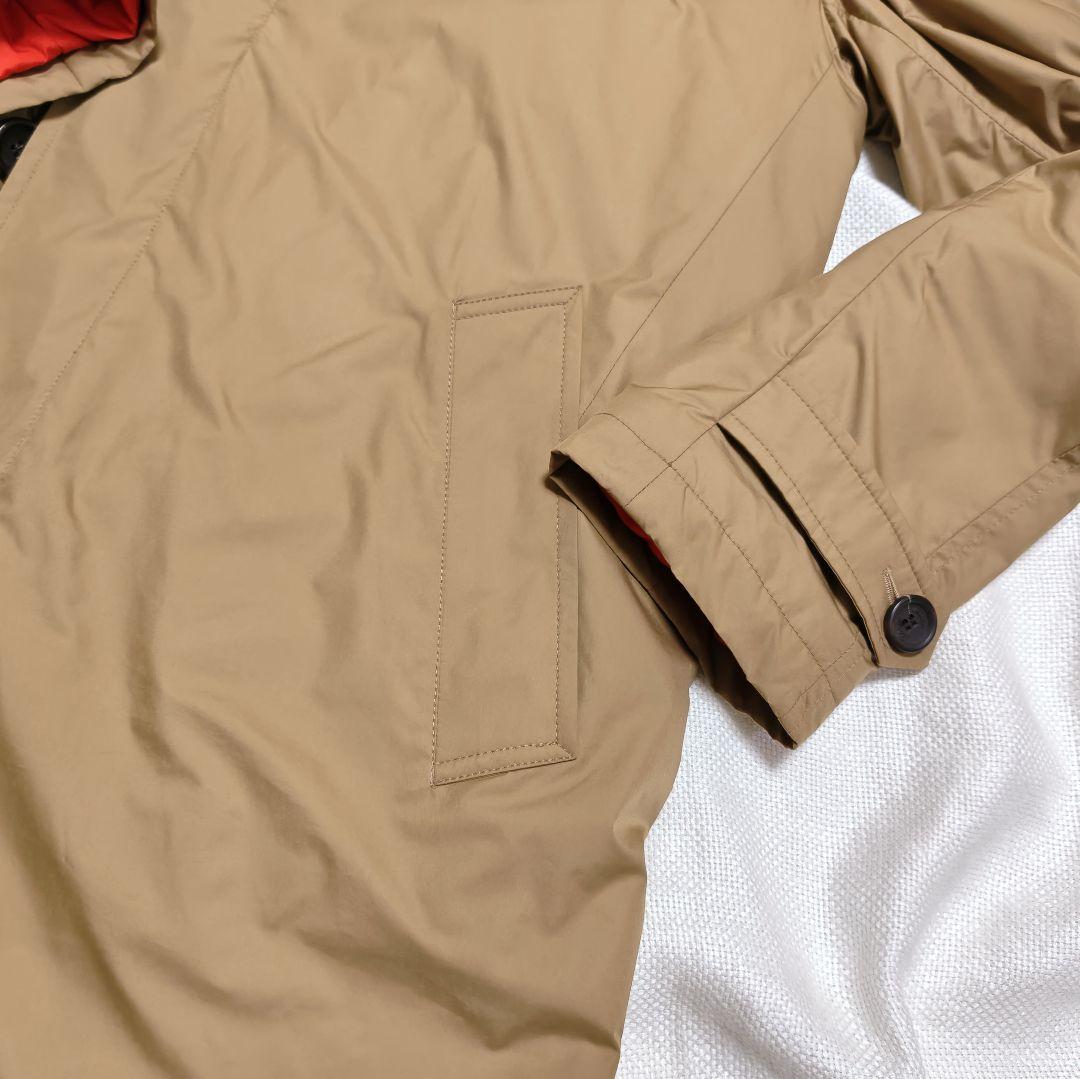 シーラップSealup中綿ライナー付きステンカラーナイロンコート46ベージュ