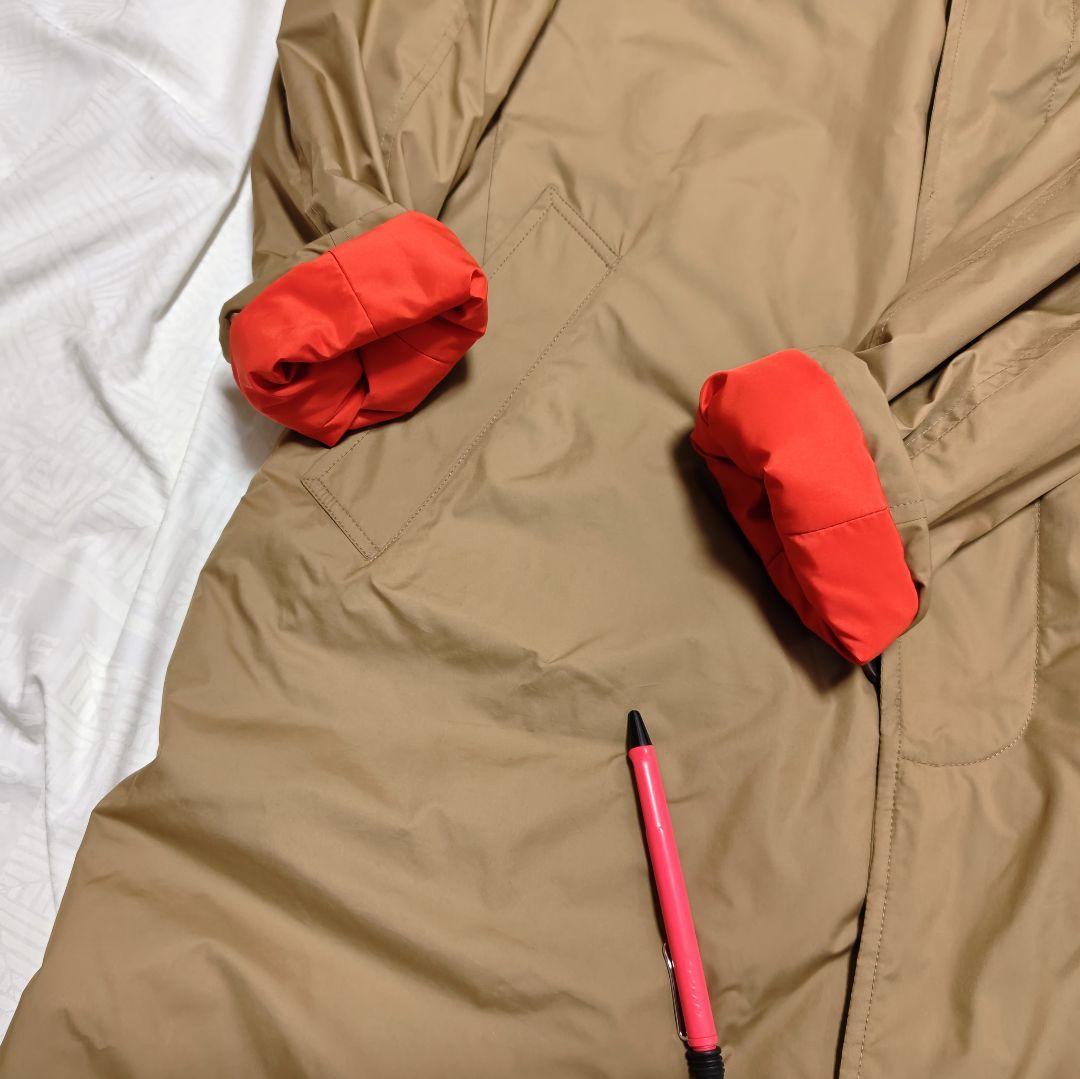 シーラップSealup中綿ライナー付きステンカラーナイロンコート46ベージュ