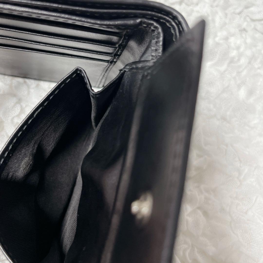 箱付✨ドリアン　グッチ　GG シマ　レザー　二つ折り　財布　インターロッキング