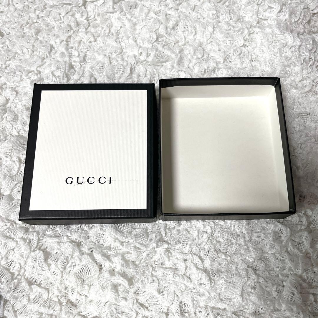 箱付✨ドリアン　グッチ　GG シマ　レザー　二つ折り　財布　インターロッキング