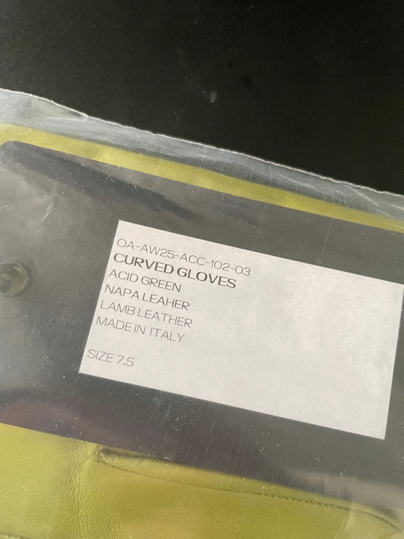 小物 Omar Afridi 25AW CURVED GLOVES