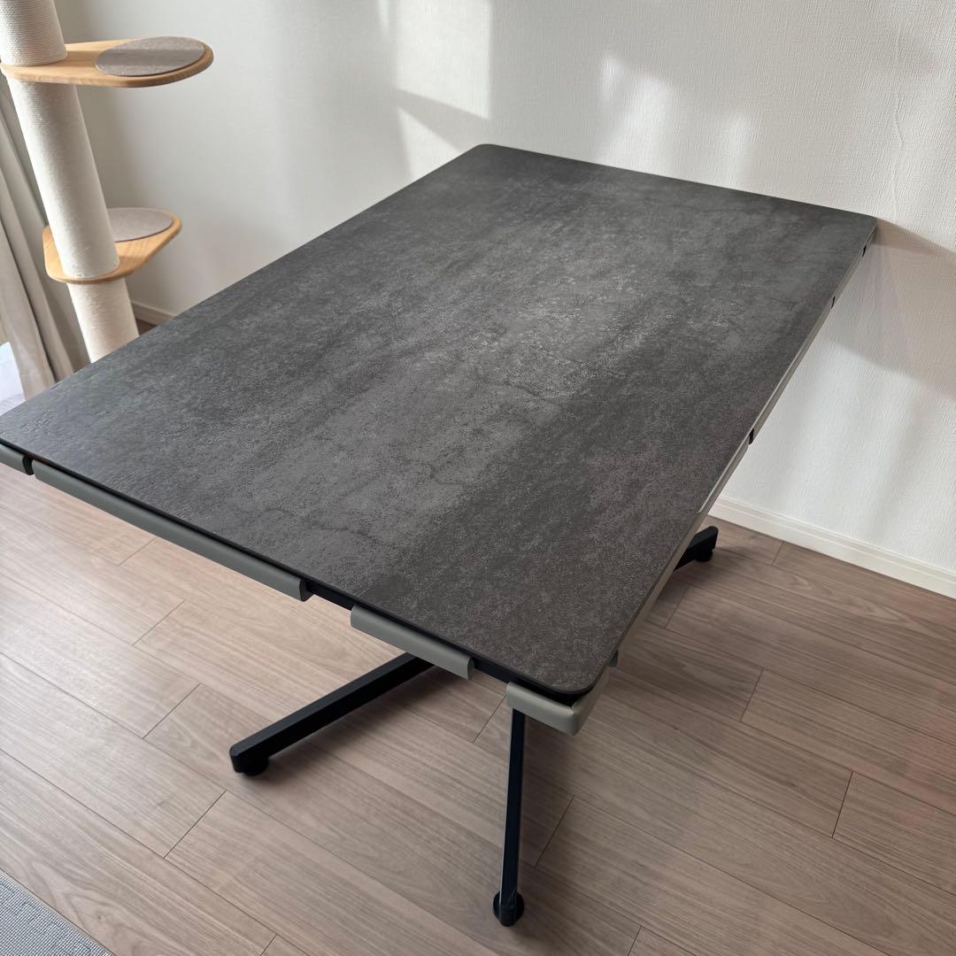 【送料12,000円込】筑波産商 アレット リフトテーブル セラミック天板