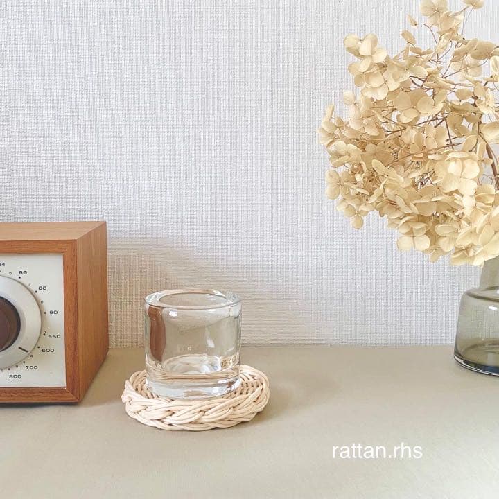 ボデガグラスの蓋になる小さなラタントレー