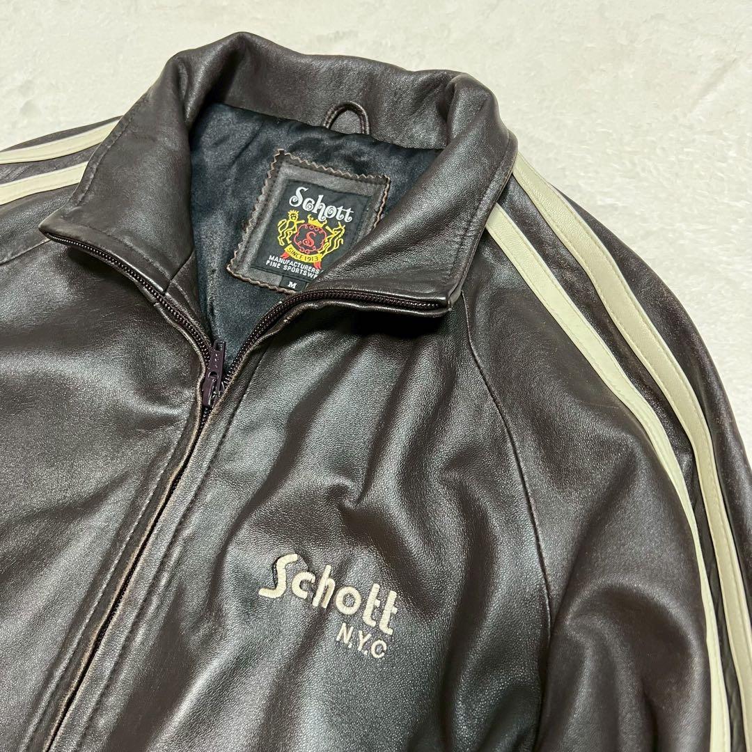 Schott ショット ラムレザー トラックジャケット トラッカー 羊革
