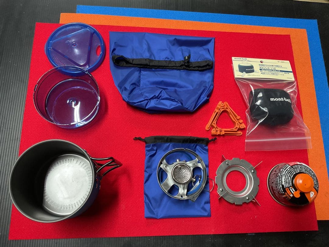 mont-bell JETBOILミニモブルーツリーカラーフルセット動作良好美品