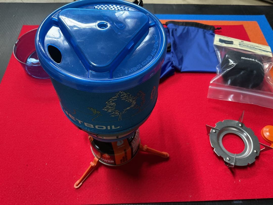 mont-bell JETBOILミニモブルーツリーカラーフルセット動作良好美品