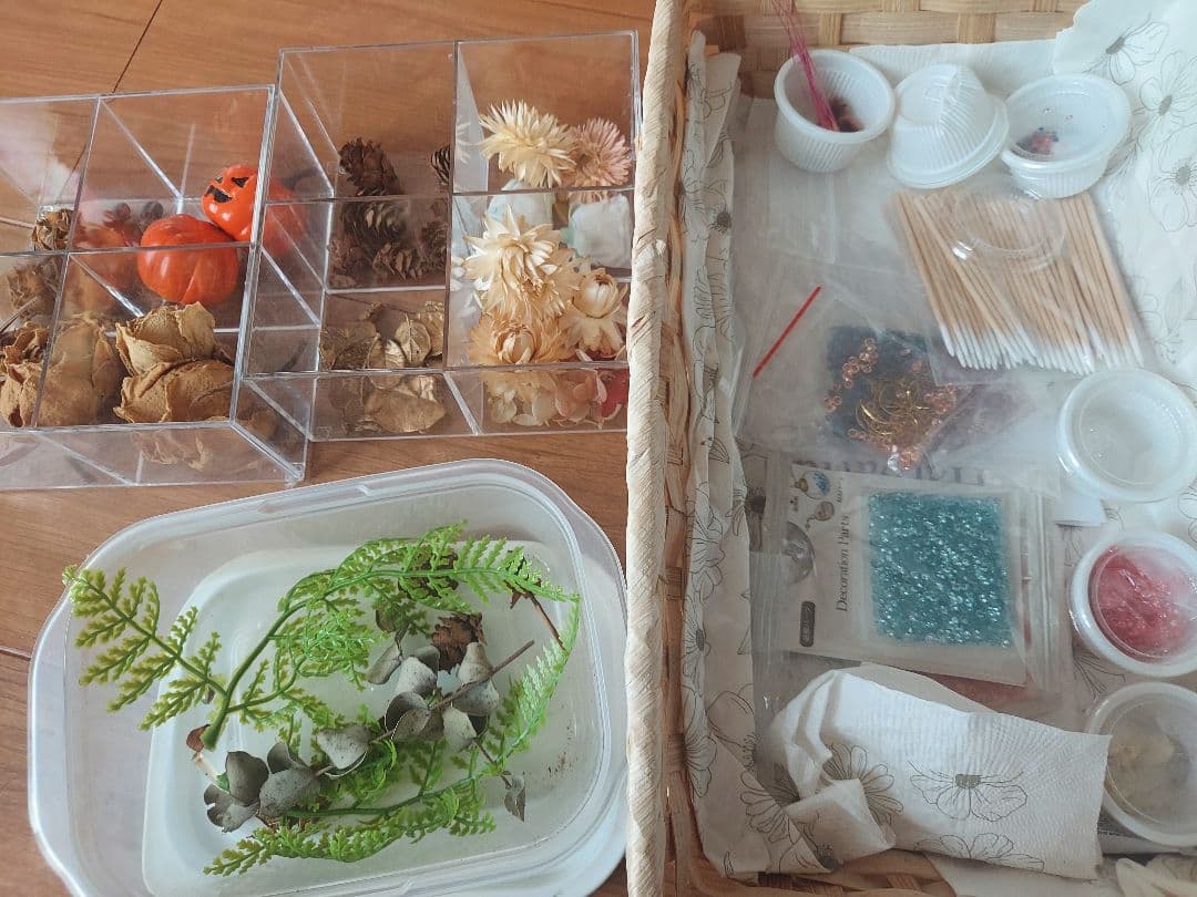プリザーブドフラワーとクラフトキット