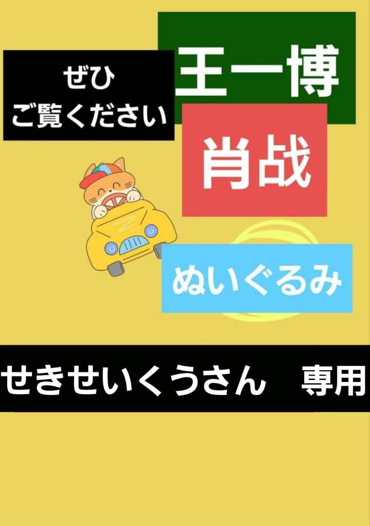 せきせいくうさん　専用　王一博肖战