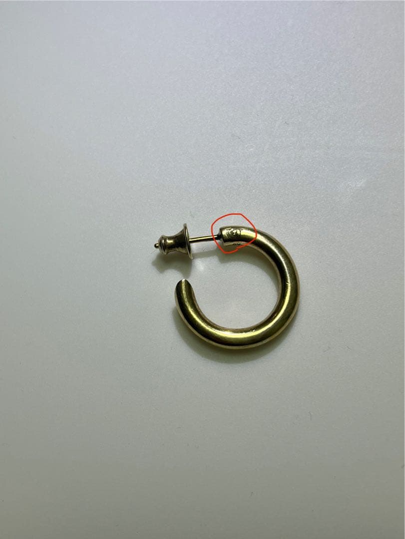 CAREERING PLACEBO 501 (YW) ゴールドピアス 左耳用