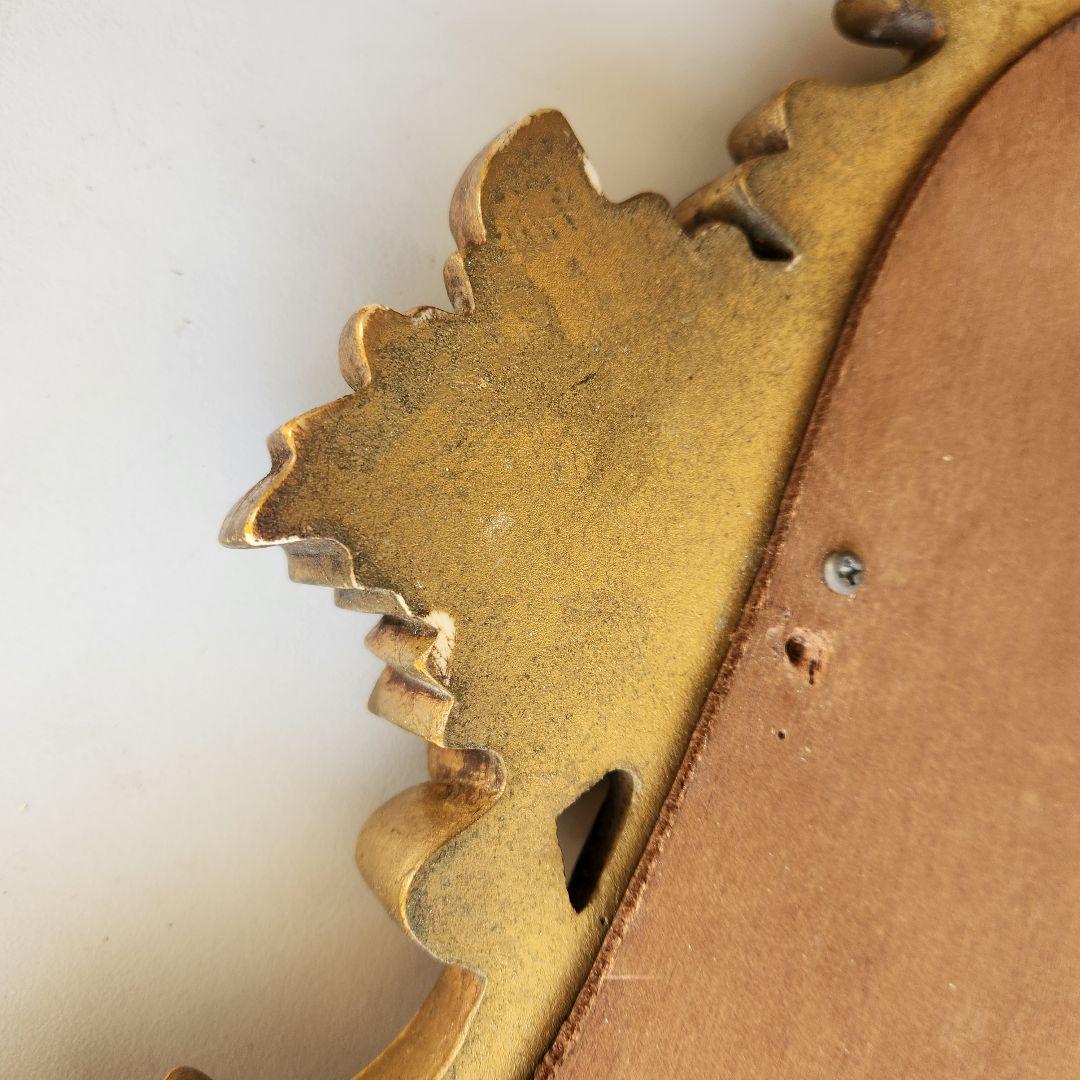 ロココ アンティーク ゴールド ギルト ウッド 装飾フレーム ウォールミラー