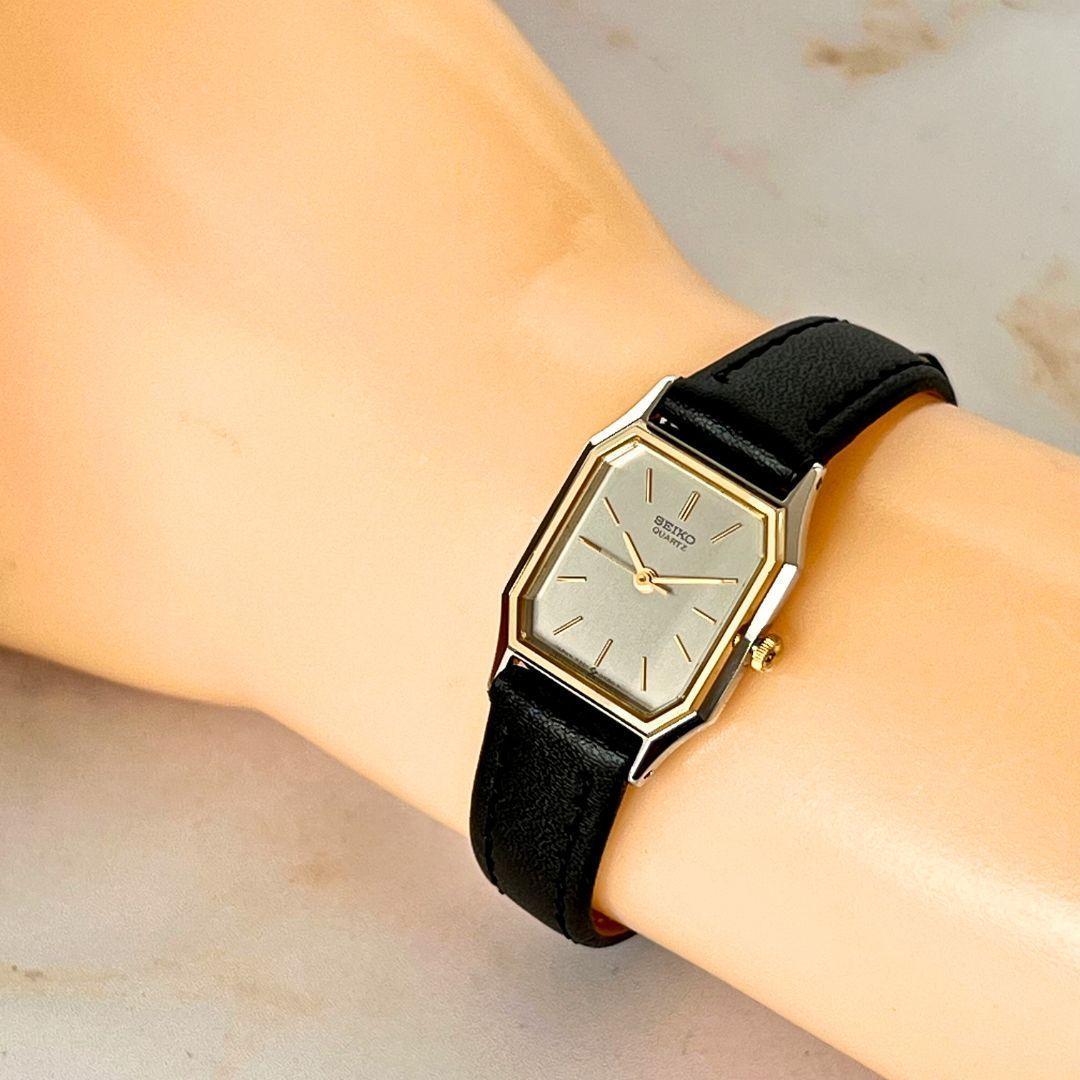 【稼働品】SEIKO レディース 腕時計 オクタゴン 諏訪精工舎製 クォーツ