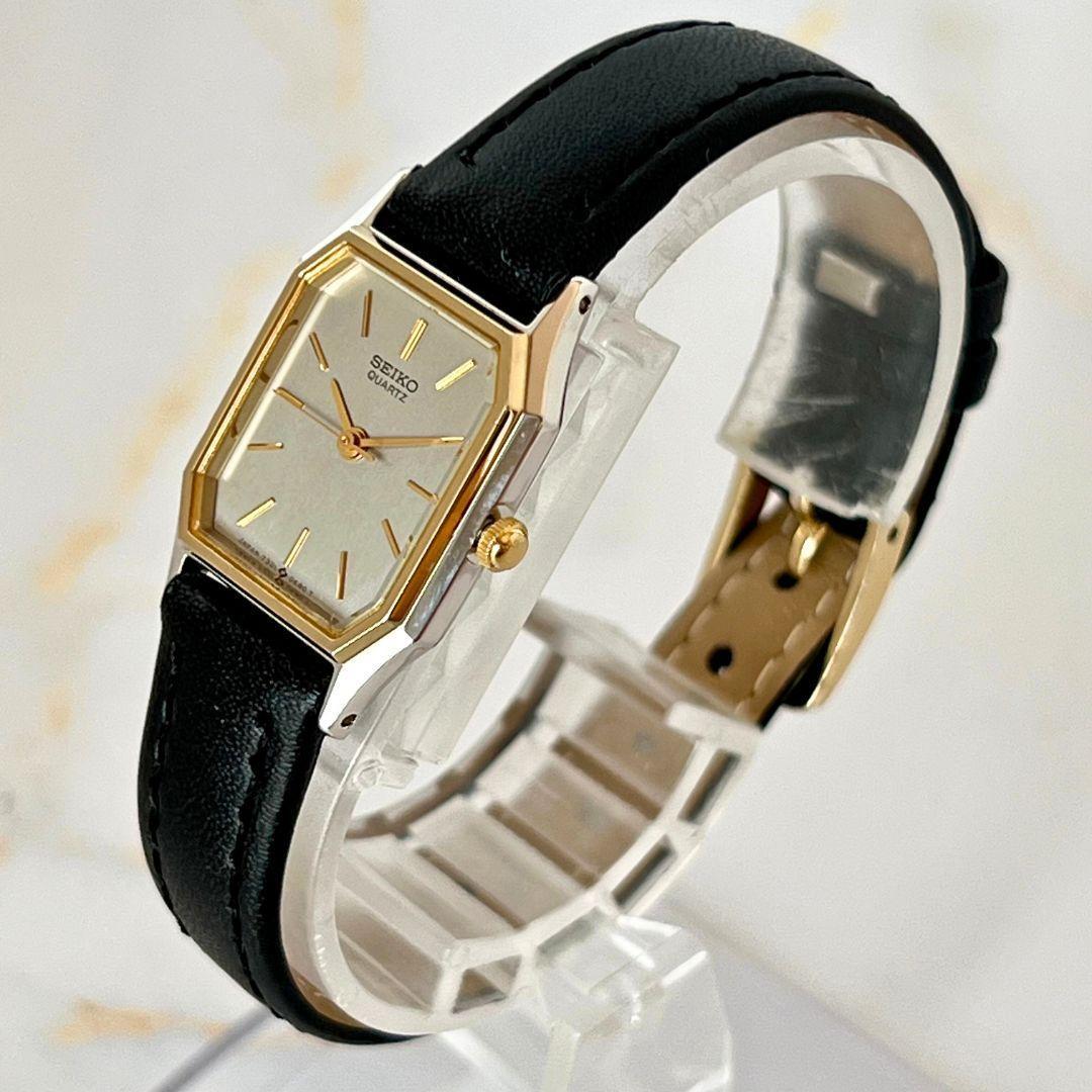 【稼働品】SEIKO レディース 腕時計 オクタゴン 諏訪精工舎製 クォーツ