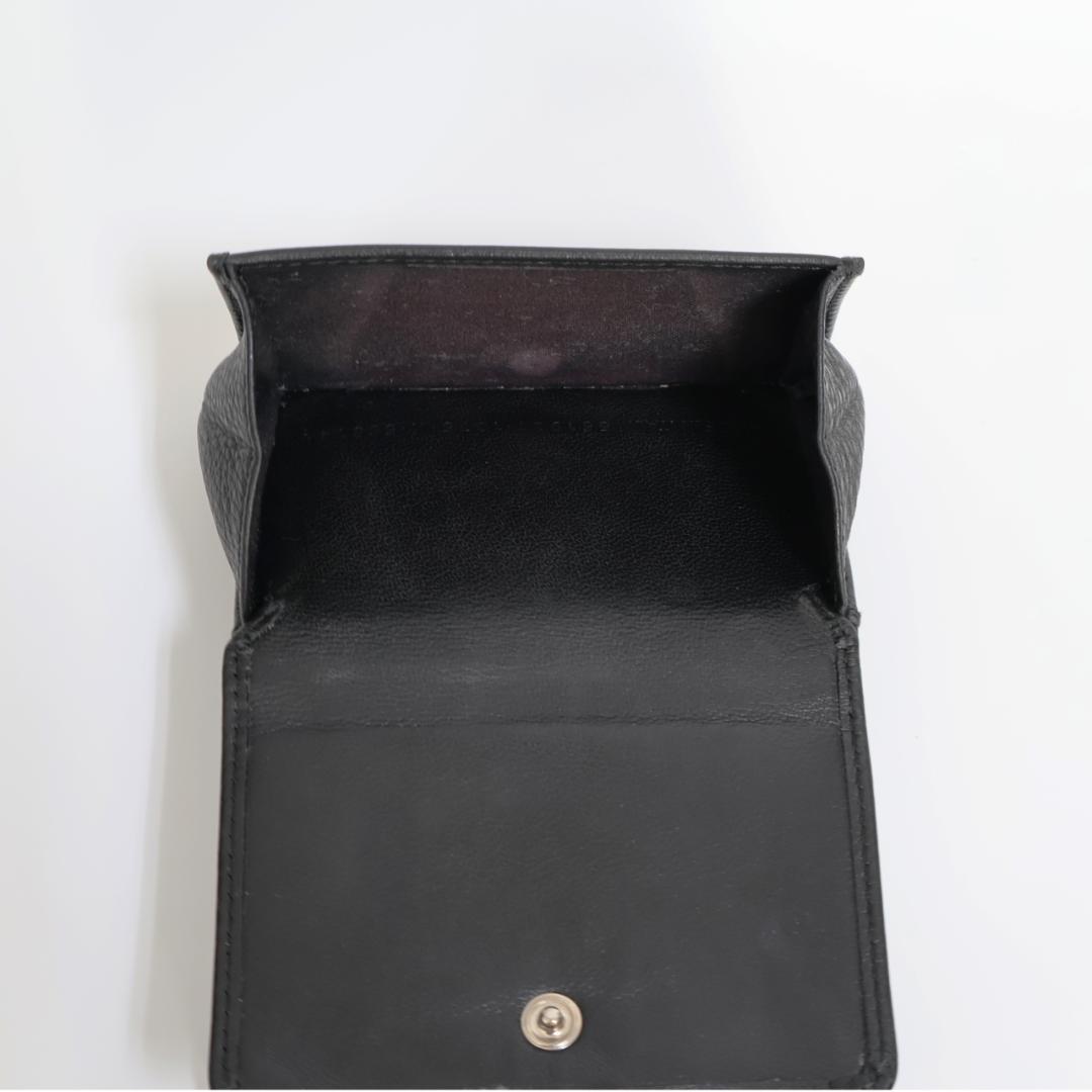 BALENCIAGA 三つ折り財布 551921 レッドロゴ 付属品付 伊勢丹