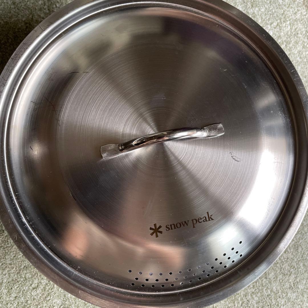 スノーピーク 60周年記念　ステンレス片手鍋　蓋付き