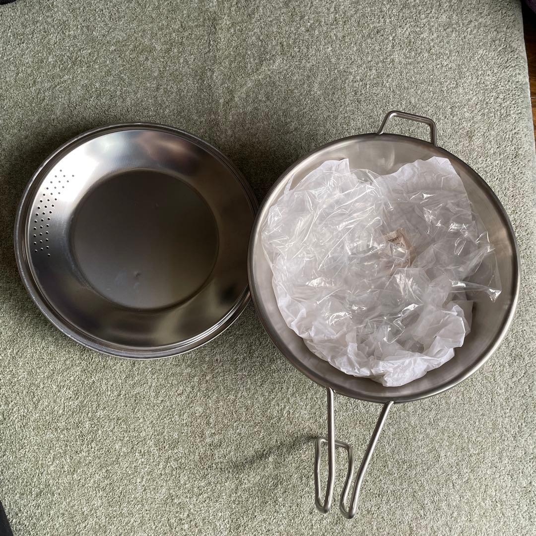 スノーピーク 60周年記念　ステンレス片手鍋　蓋付き