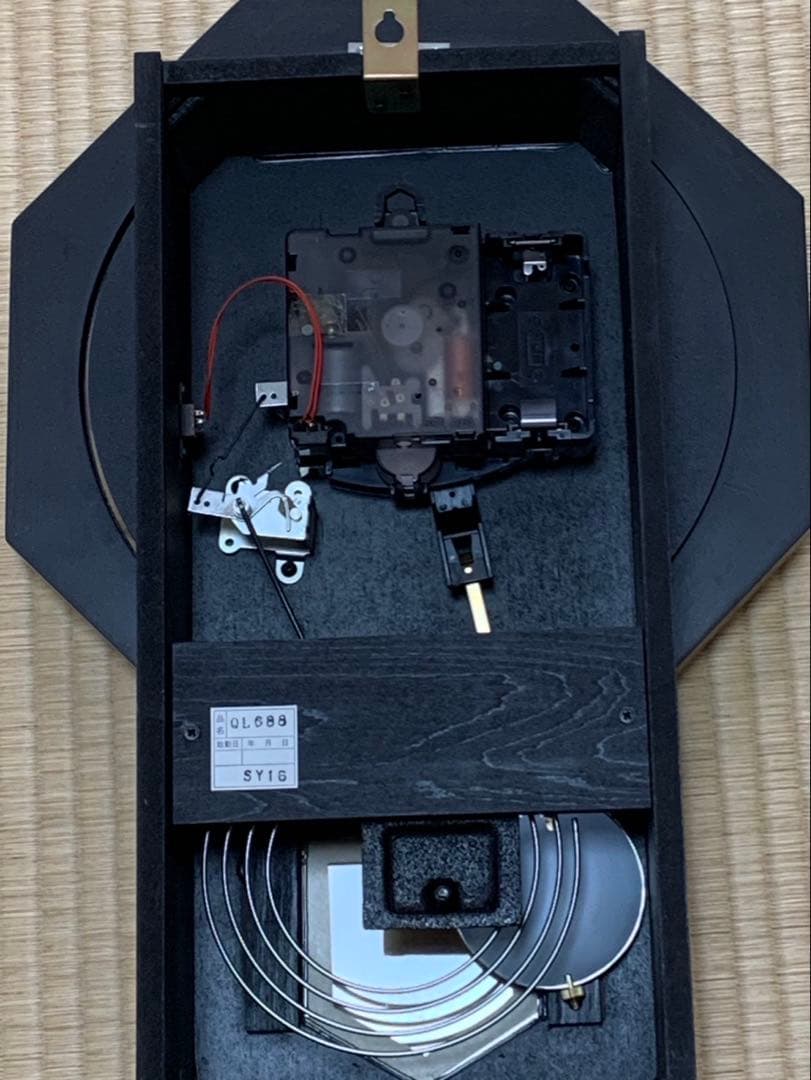 SUNTEL サンテル　時打ち振り子時計QL688クオーツ　取説付き