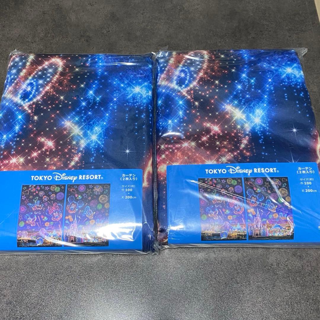 ディズニーリゾート　花火　カーテン2セット