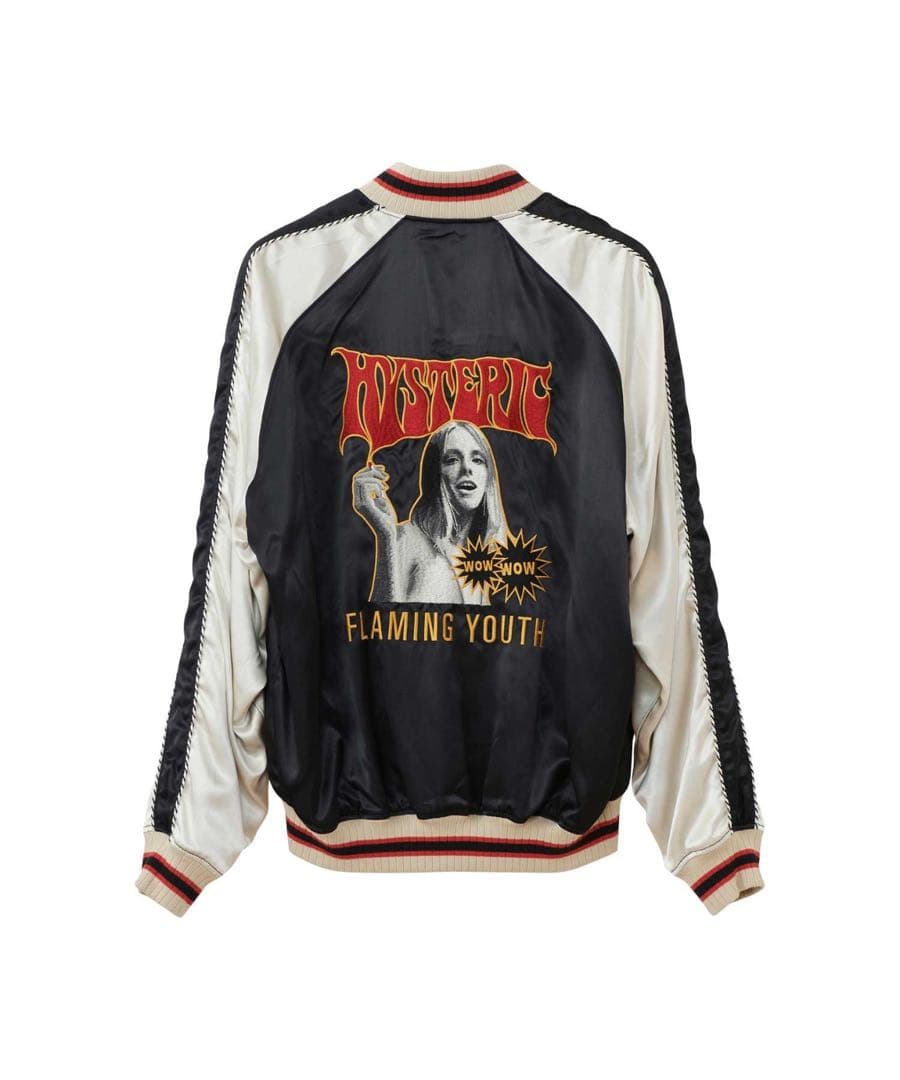 HYSTERIC GLAMOUR FLAMING YOUTH刺繍 スカジャン