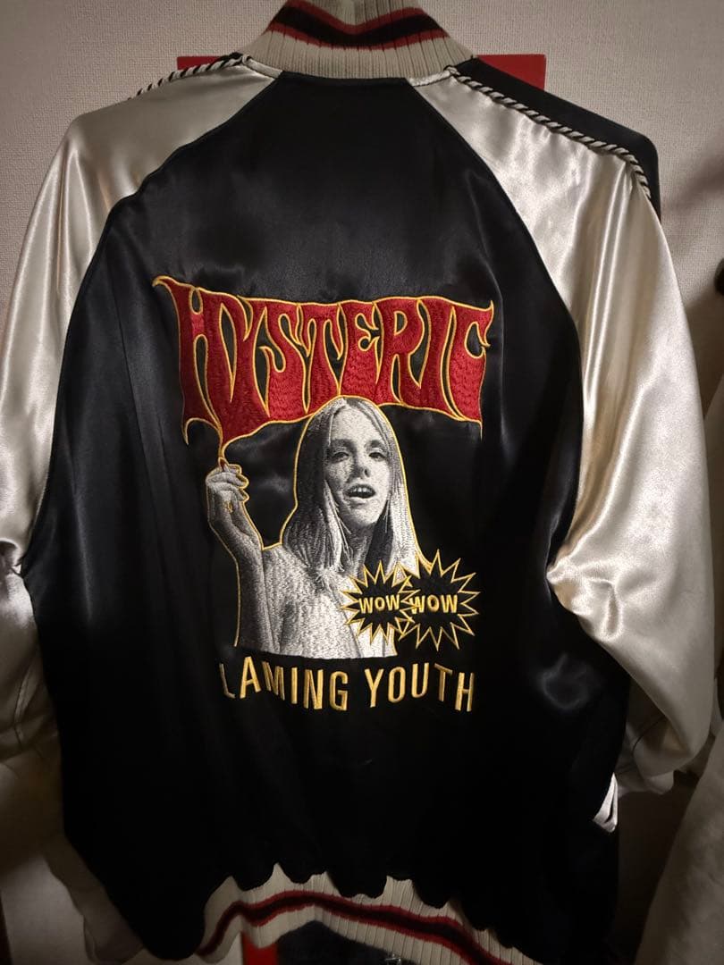 HYSTERIC GLAMOUR FLAMING YOUTH刺繍 スカジャン