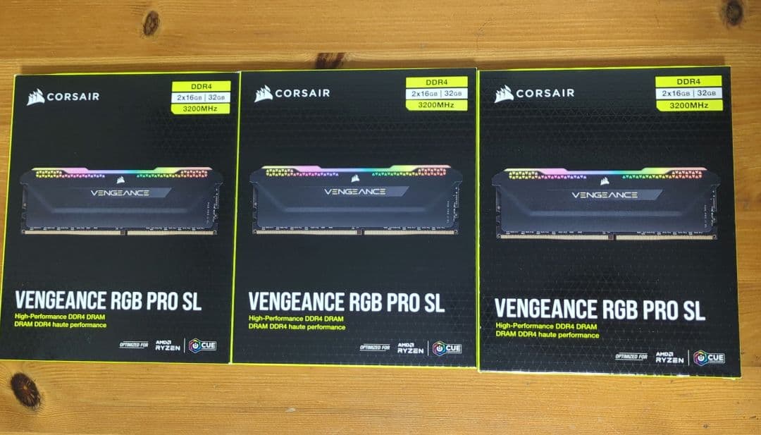 【mia】CORSAIR 32GB DDR4 3200MHz　3点セット