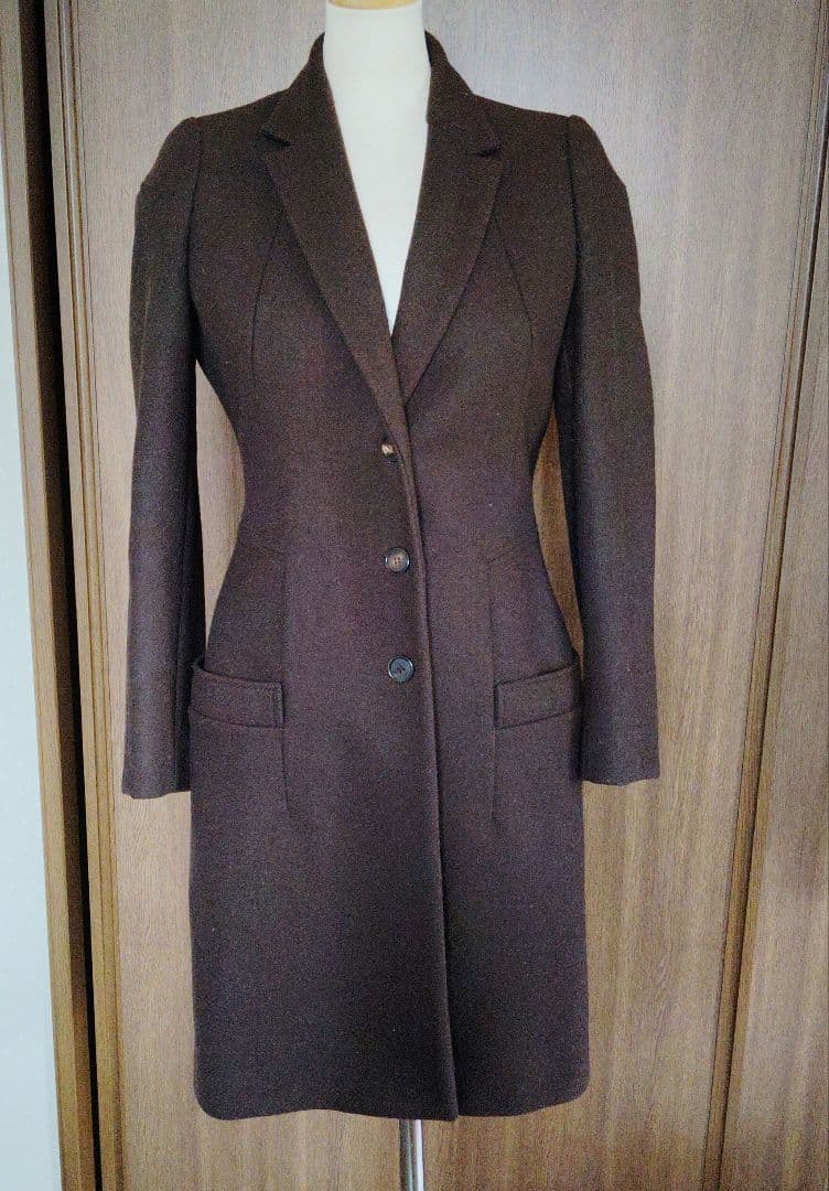 GIVENCHY ジバンシー　ブラウン チェスターコート