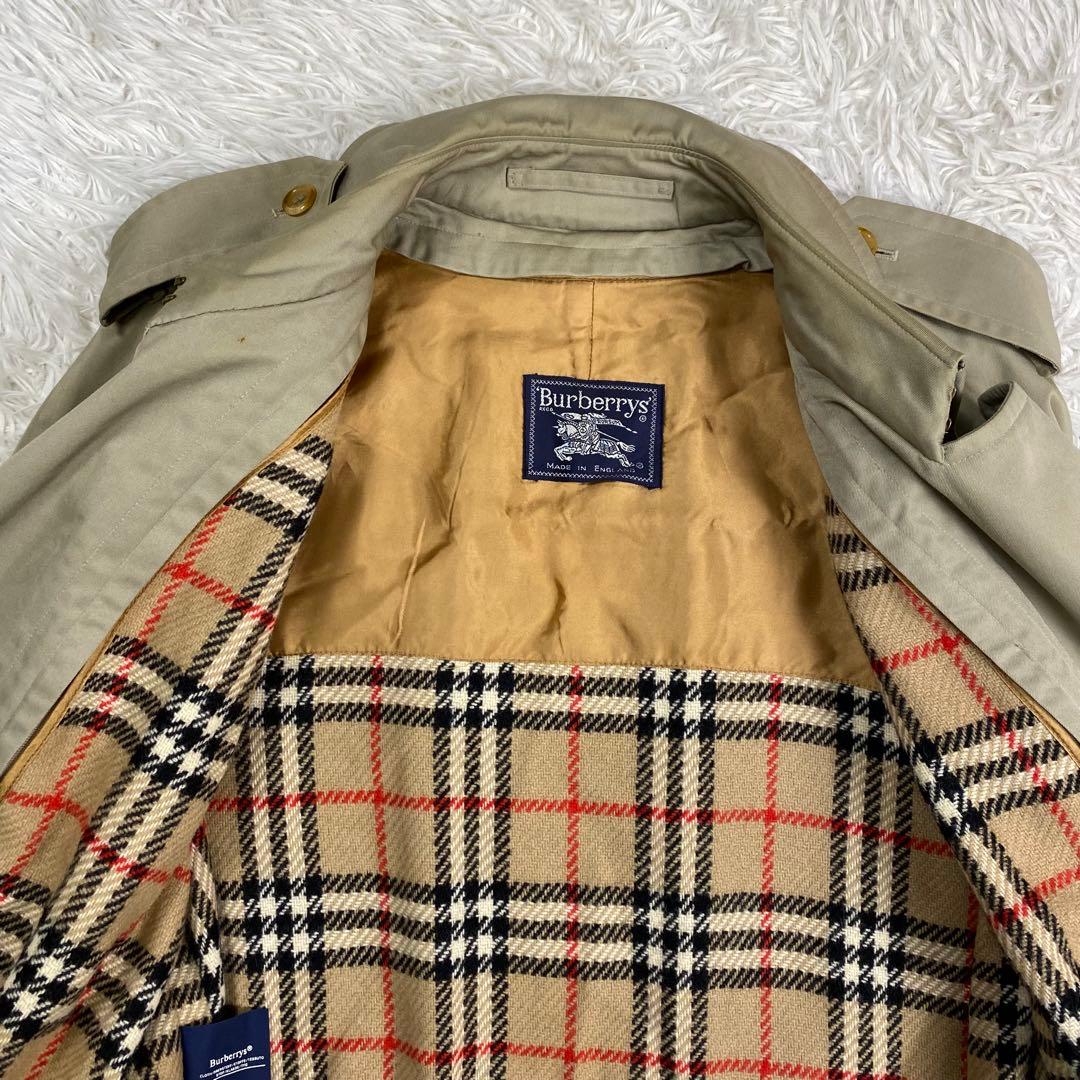 英国製✨Burberrys トレンチコート ライナー ベルト ノバチェック L