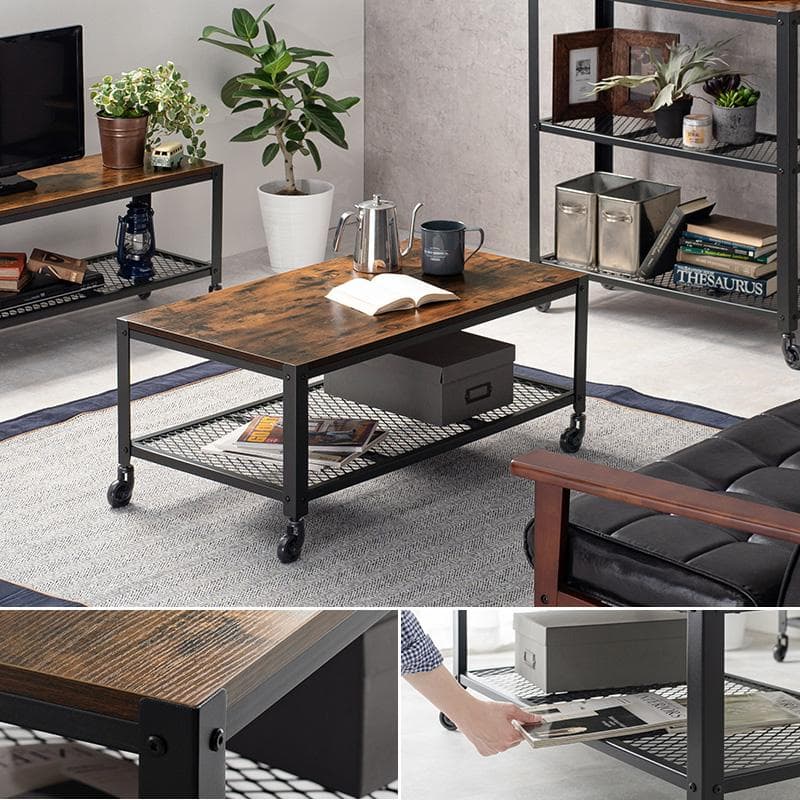 ヴィンテージスタイルテーブル 幅90cm [8445]