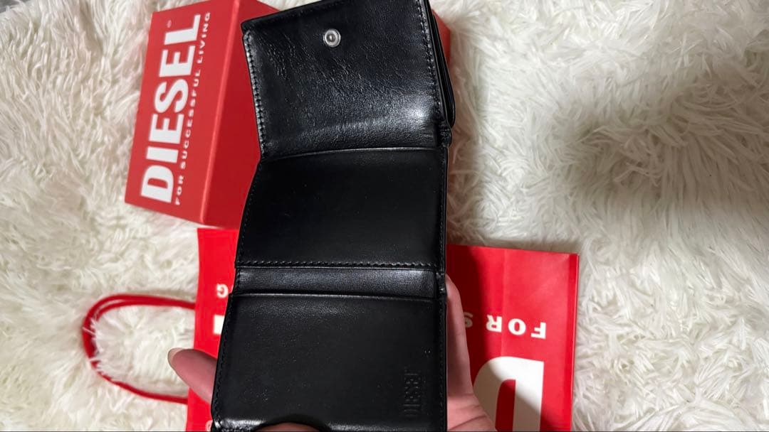DIESEL 三つ折り財布 黒