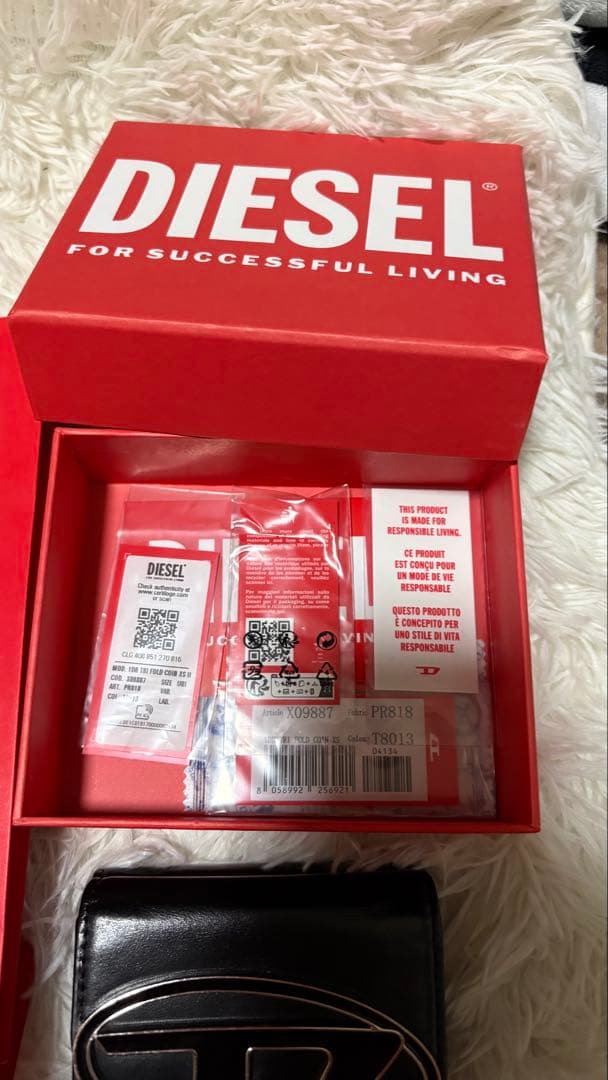 DIESEL 三つ折り財布 黒