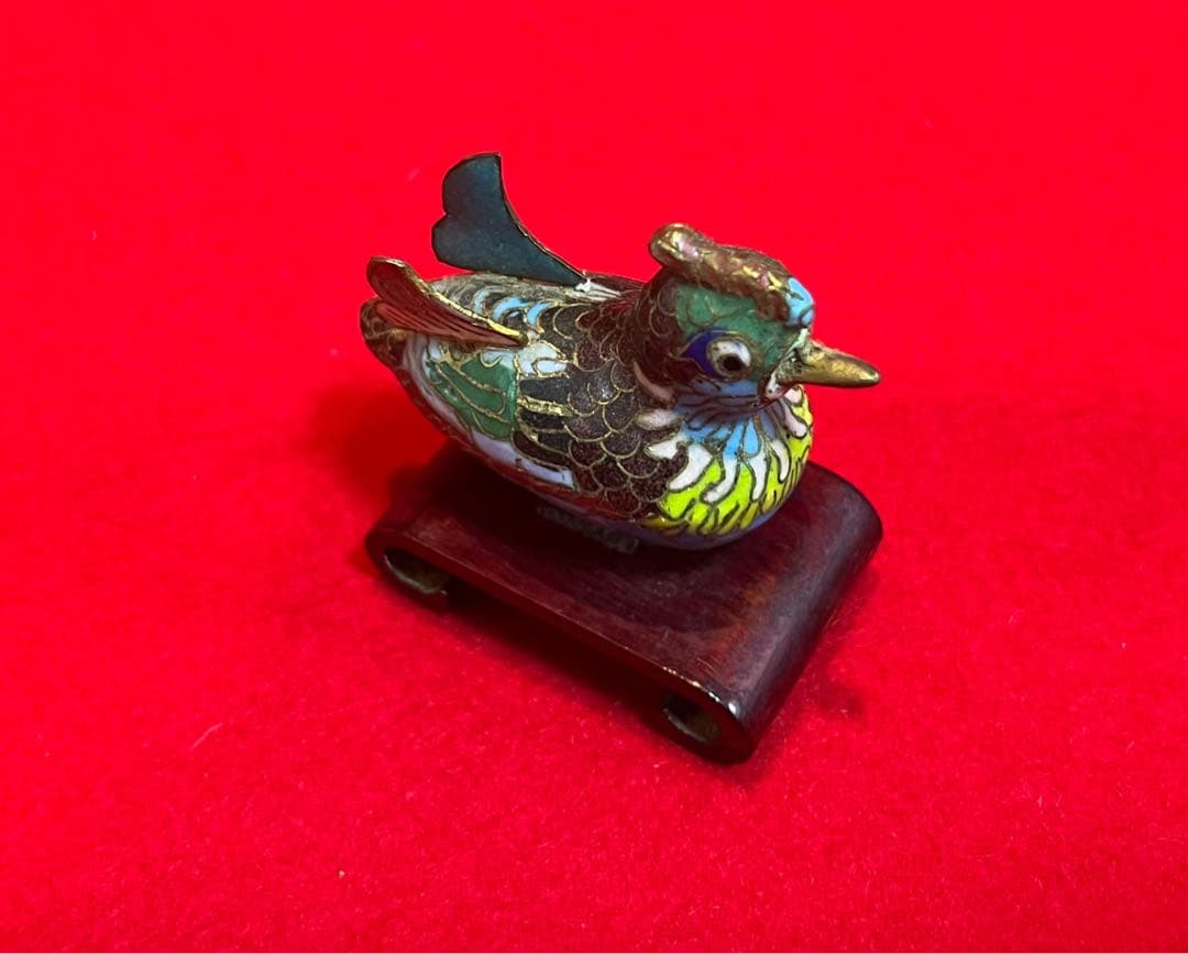 中国美術 古玩 景泰藍 七宝焼 置物 大吉大利