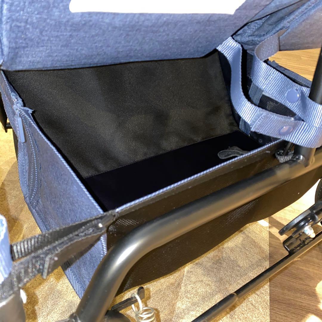 【処分特価】AirBuggy ココダブル アースブルー 0か月~ 双子ベビーカー