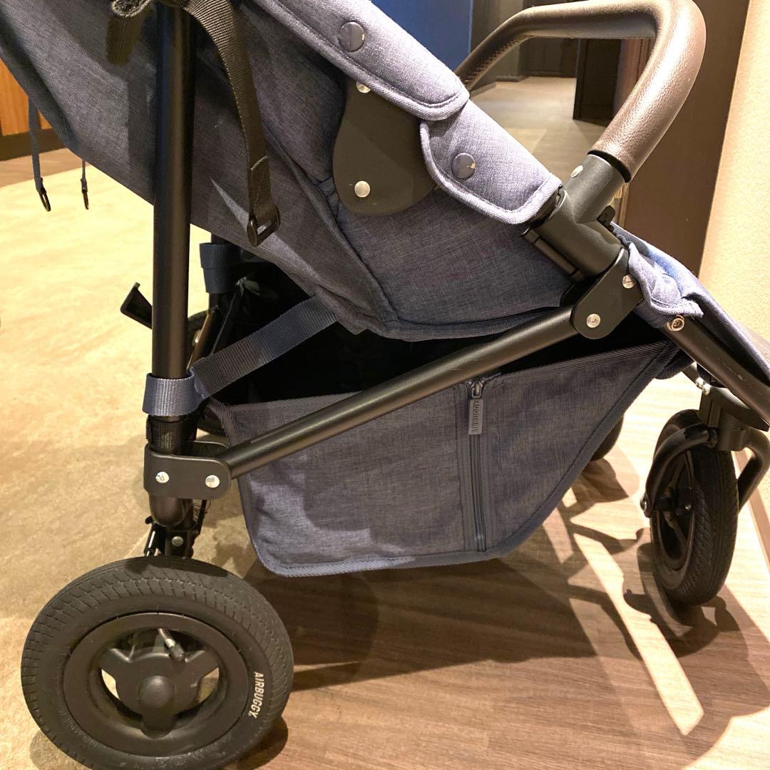 【処分特価】AirBuggy ココダブル アースブルー 0か月~ 双子ベビーカー