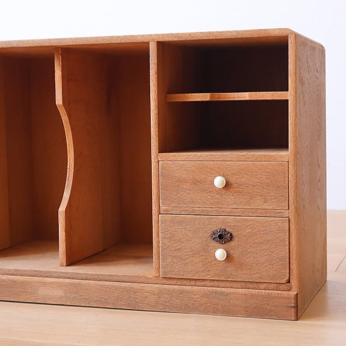 アンティーク 本棚 書棚 無塗装 ナラ材 古家具 昭和レトロ