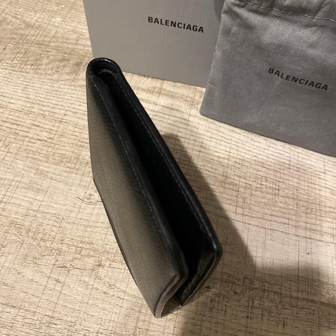 か*ん様 BALENCIAGA ブラック 二つ折り財布