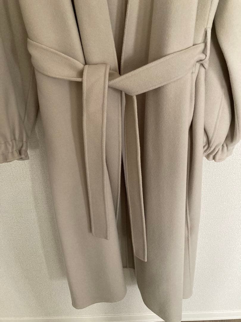 Noble リバーパフガウンコート ベージュ 新品